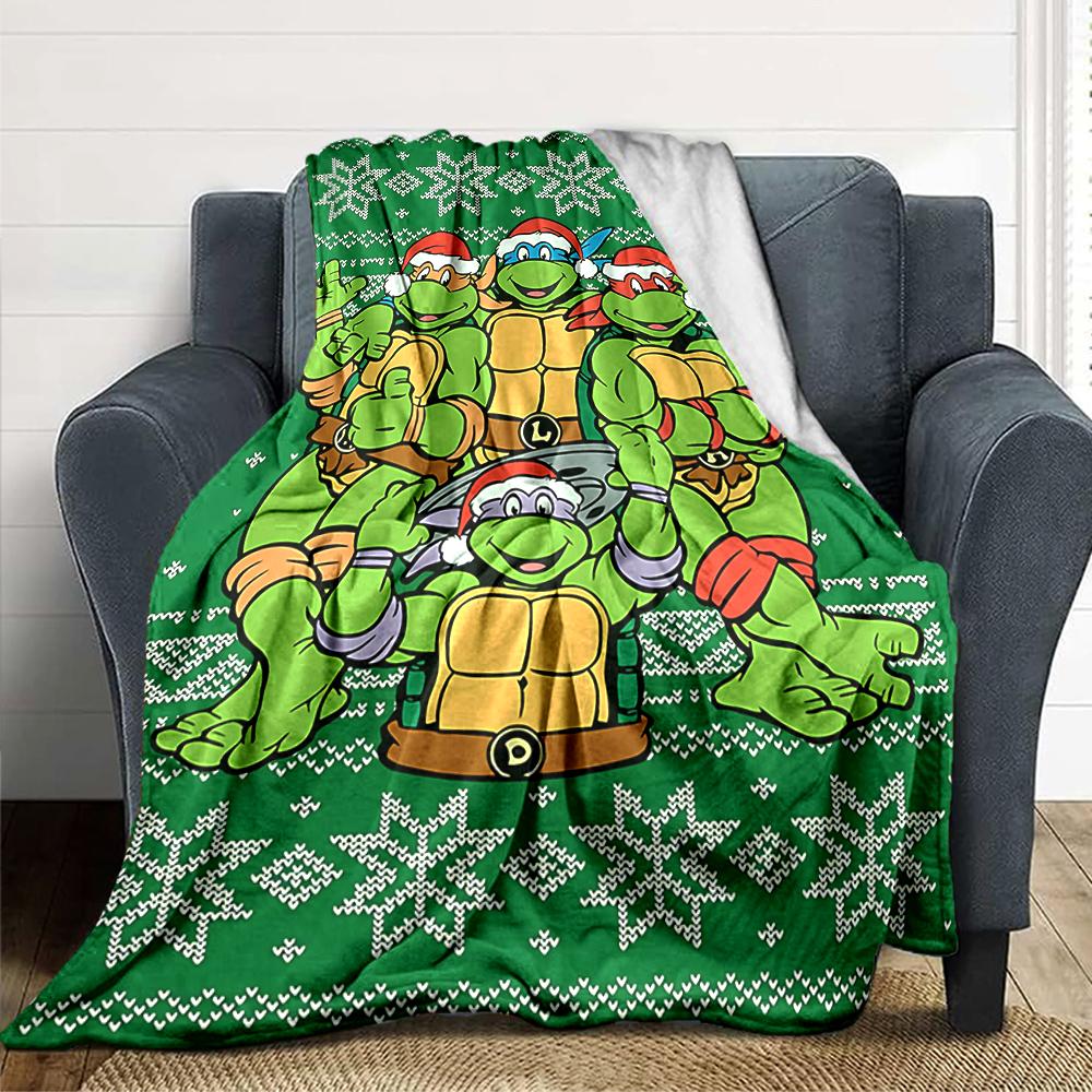Turtles Christmas Sweaters Blanket Soft Throw Blanket For Home Bedroom Bed Sofa Travel Office Solid Christmas Blanket