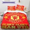Round MUFC Rug Bedding Quilt Set Quilt Cover Pillowcase Home Decoration Birthday Gift (1 * duvet cover + 2 * pillowcase, without core)