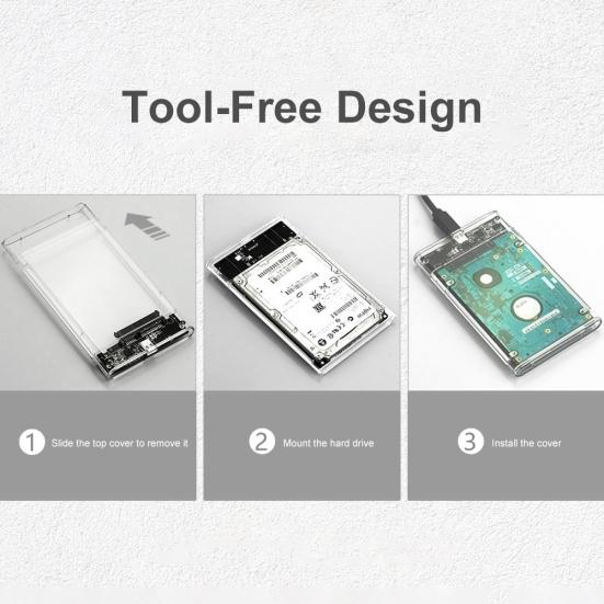 2,5-дюймовый 6 ТБ USB 3.0 6 Гбит/с SATA адаптер для мобильного жесткого диска для ноутбуков