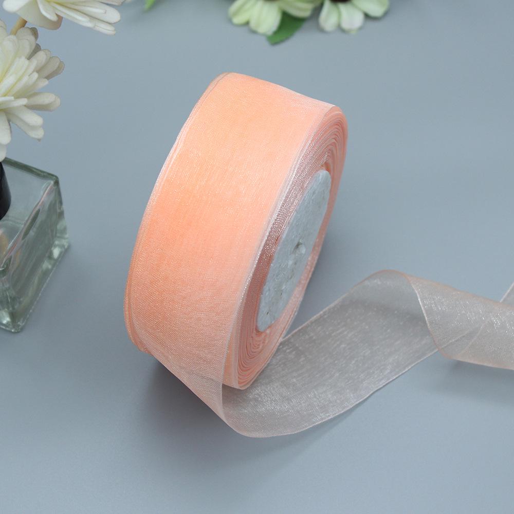 3.8/4 см прозрачная лента из органзы Snow для упаковки рождественских подарков