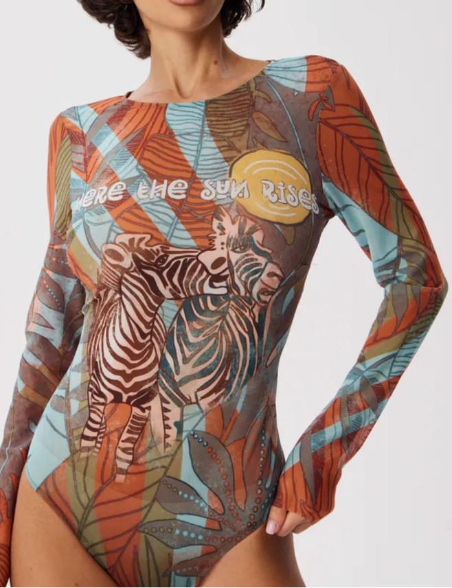 Сетчатый V-образный вырез Слитный Бикини Женский Сексуальный Облегающий Консервативный Купальник для Горячих Источников