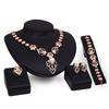 Women Ring Earrings Bracelet Collar Necklace Jewelry Set