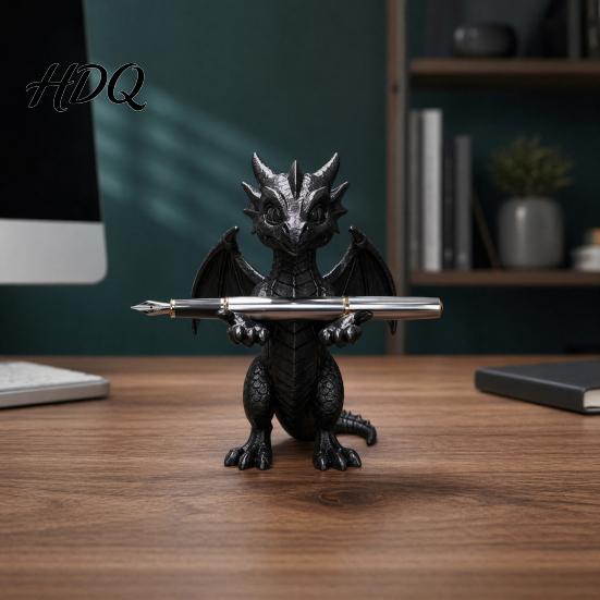Подставка для перьевой ручки 3D-печать в форме дракона Держатель Креативный Коготь Настольный Фэнтези