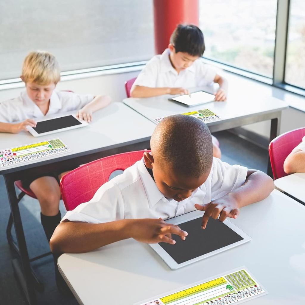 Fancy Land Nameplate Pocket Self Adhesive Nameplates Covers for Students Desk 40 Pcs 4.7 x 14.2 Inches