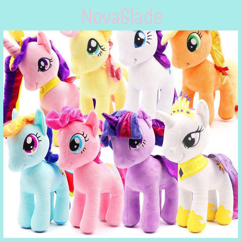Lovable My Little Pony Plush Toy Twilight Sparkle Pinkie Pie Soft Stuffed Dolls Gift