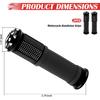 2PCS Motorcycle Grips Non-Slip,Stylish 1" & 7/8" Handlebar Grips,Aluminum Alloy & Rubber Dirt Bike Grip Motorcycle Accessories for Motorcycles