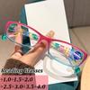 Stylish Ins Colorful Reading Glasses for Women New Trend Blue Light Blocking Eyeglasses Men Ladies Vintage Square Presbyopia