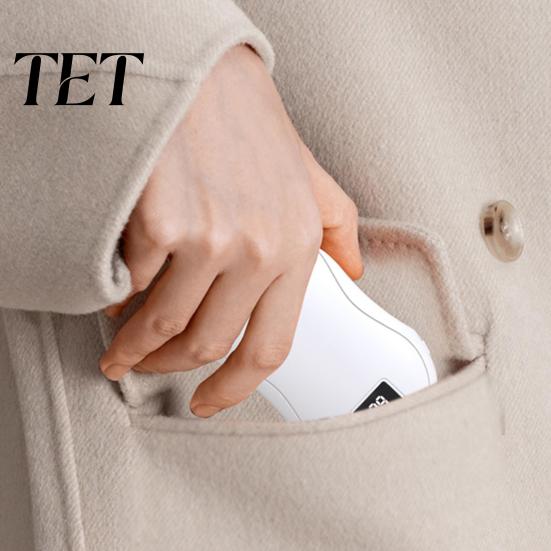 Reusable Pocket Warmer for Women Men Magnetic Split Mini Handwarmer, 3600MAh USB Rechargeable Electric Glove Heater with Gift Winter 3 Temperature