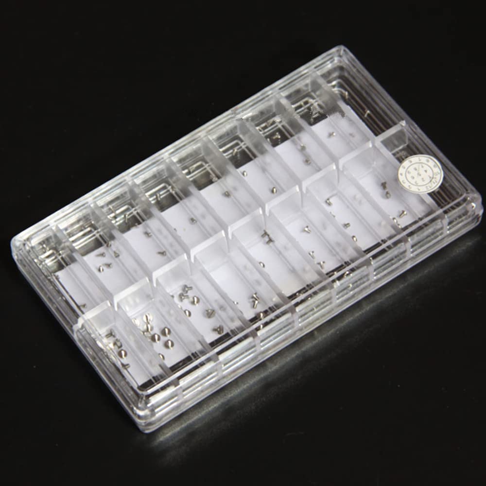 180 шт. Винты для задней крышки часов, стальные винты для ремонта, инструменты для часовщиков, аксессуары для часов