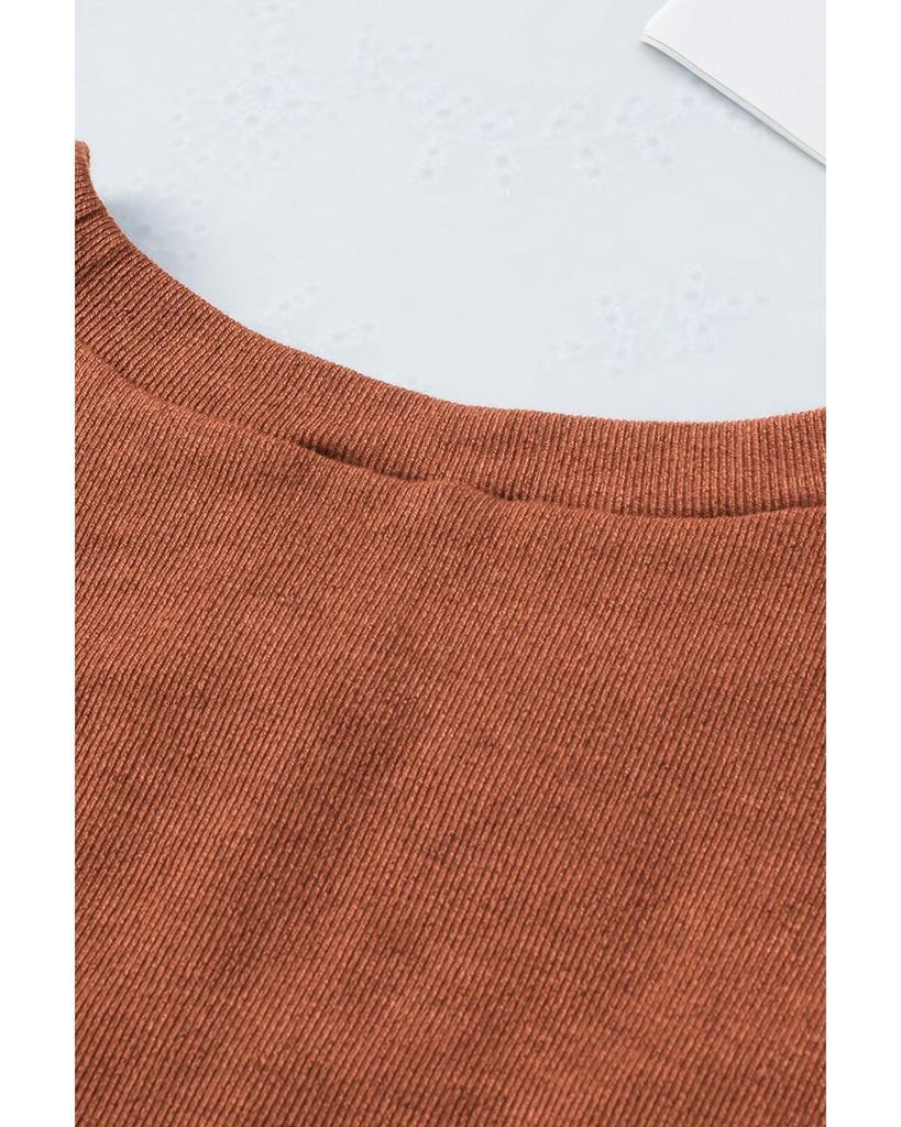 Azura Exchange Топ с длинными рукавами Peekaboo Ribbed