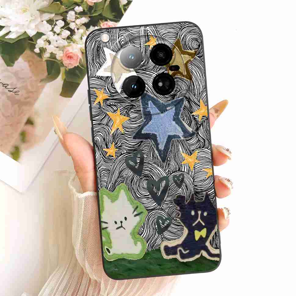 For Infinix Zero 40 4G X6860 Case Luxury Bow Painting Soft Silicone Back Cover For Infinix Zero40 ZERO 40 4G Phone Cases Bumper