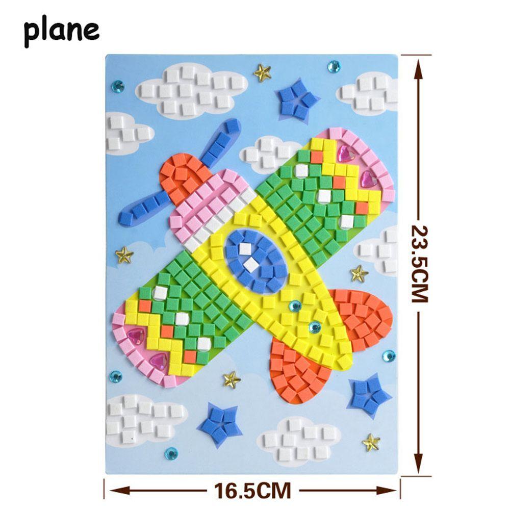 Kids Game DIY Kits Early Educational 3D Mosaics Puzzle EVA Foam Drawing Toys Stickers