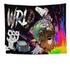 VIKAMA Гобелен Juice WRLD 999 Club Настенное панно с граффити Хип-хоп Рэпер Искусство Уличный декор Эстетичный Баннер-ткань для комнаты в общежитии