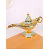 Vintage Aladdin Chirag Lamp-Luxurious Metal Jewelry Box,Decorative Showpiece,Home & Office-12 cm(Gold-Lite Blue)