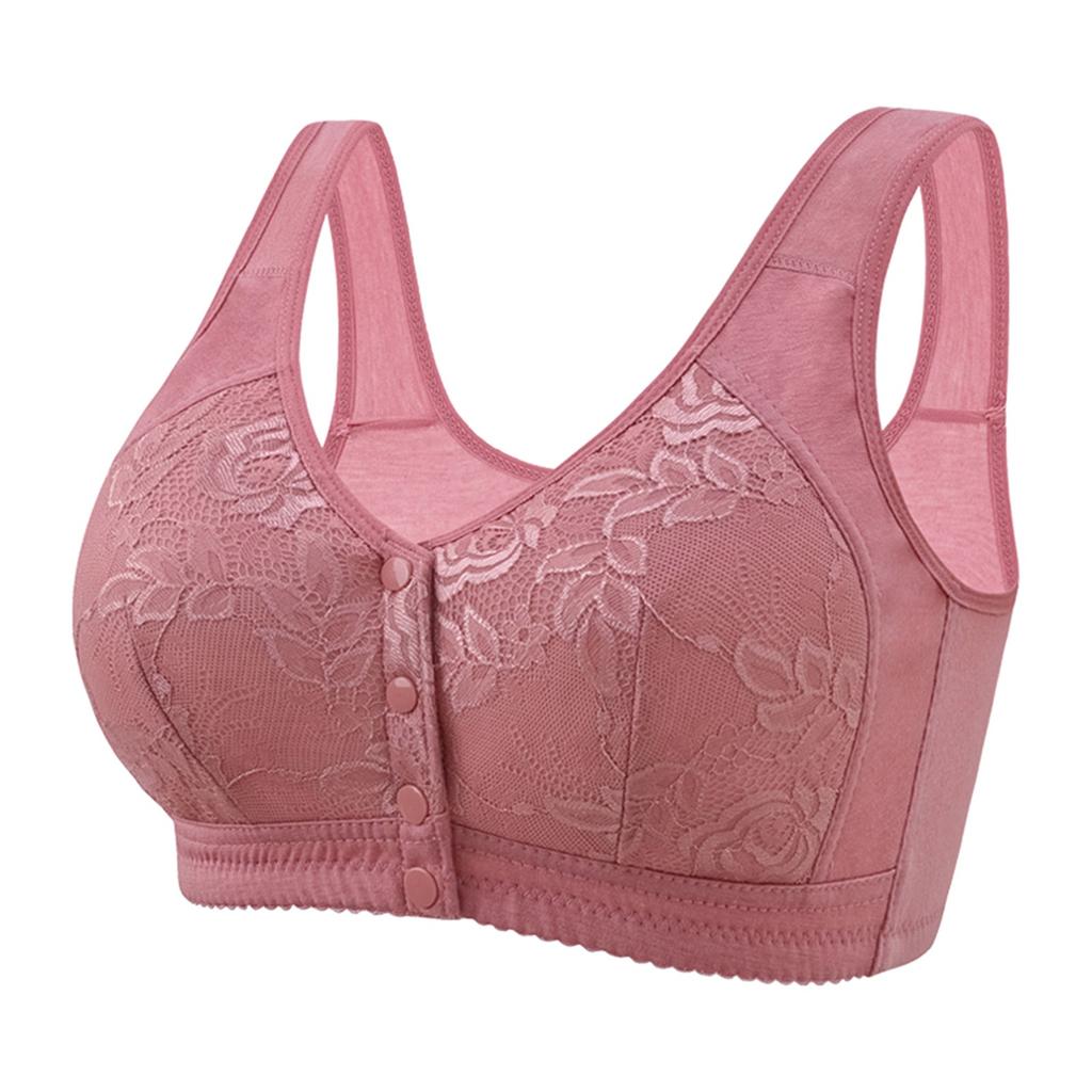 Underwear Women's Sleep Gathering Front Buckle Without Steel Ring Vest Bra