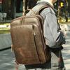 Ретро-рюкзак из кожи Mad Horse для мужчин, высококачественный рюкзак из натуральной кожи большой вместимости для отдыха, деловых поездок, компьютерная сумка для мужчин