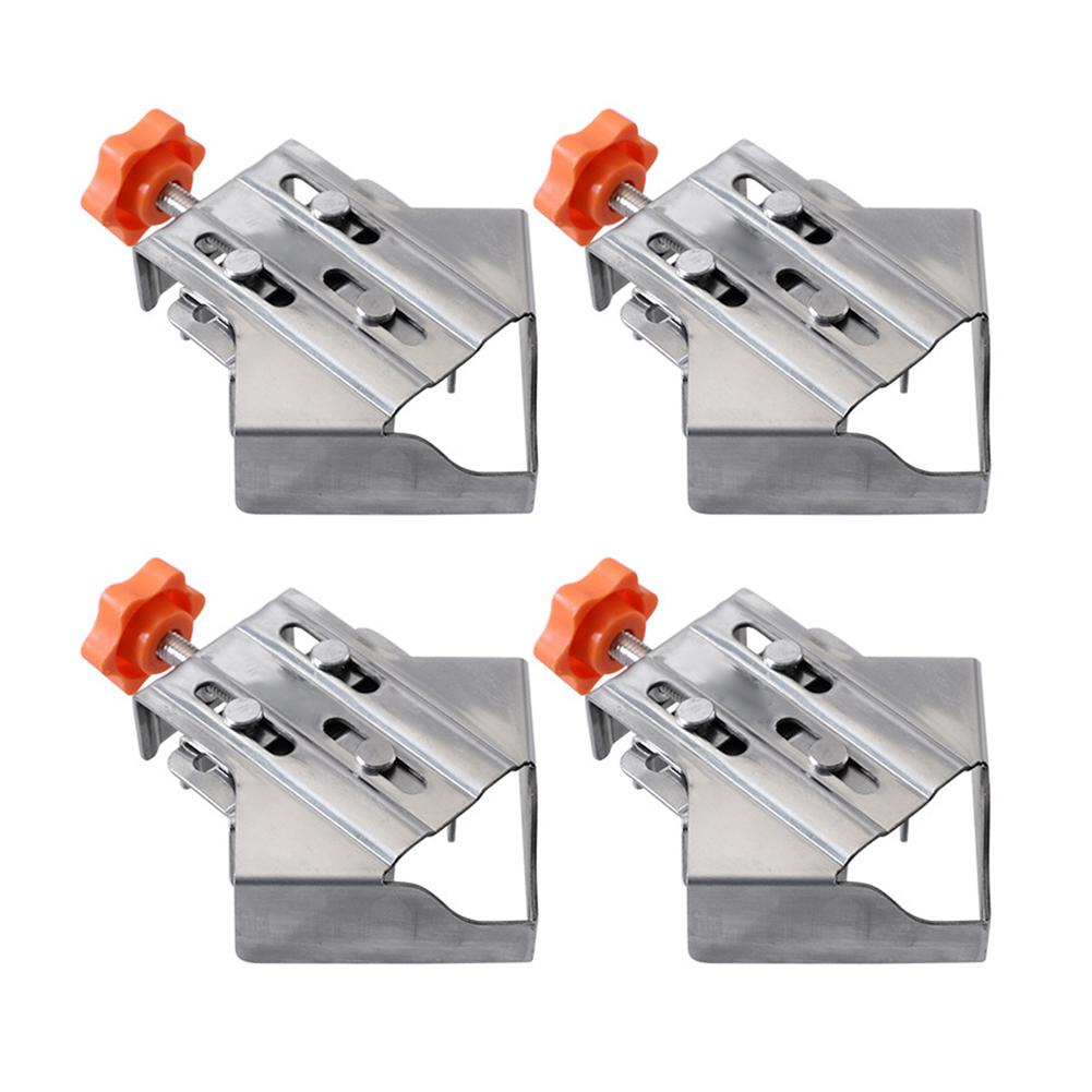 1/2/4 шт. 90-градусные фиксирующие зажимы, регулируемые поворотные губки, нержавеющая сталь, 90-градусный держатель, фиксированный зажим, деревянные угловые зажимы, деревообрабатывающий инструмент