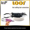 Черный утюжок для наращивания волос с постоянной температурой, быстрый нагрев клея, щипцы-клипсы, вилка ЕС/США - Модель 618 LOOF.
