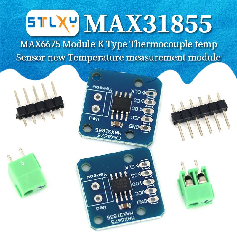 1pcs MAX6675 MAX31855 K-Type Thermocouple Module SIP Interface Industrial High Temp Sensor PCB