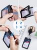 5/10PCS Card Holder Colorful Employee Plastic Card Cover Lanyard Work Business ID Badge Holder Name Tag Bags Case