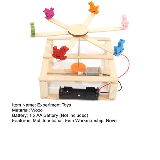 1 Set Teaching Demonstration Toys Problem-solving Ability Prevent Game Addiction Electric DIY Merry-go-round Physical Toys Kids Toys