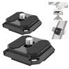 Neewer 38mm Quick Release Plate 2 Pack Square Arca QR Camera Mount Plate Compatible Capture V3 Camera Clip Quickly Switch from Tripod Head To Shoulder