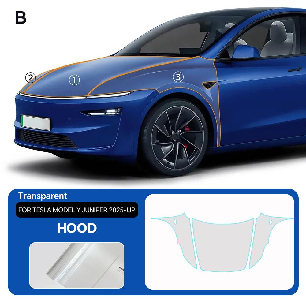 For Tesla Model Y Juniper 2025 Full Car Precut 8.5mil Matte TPU Paint Protection Clear Film Kit Sticker Auto Decal Accessories