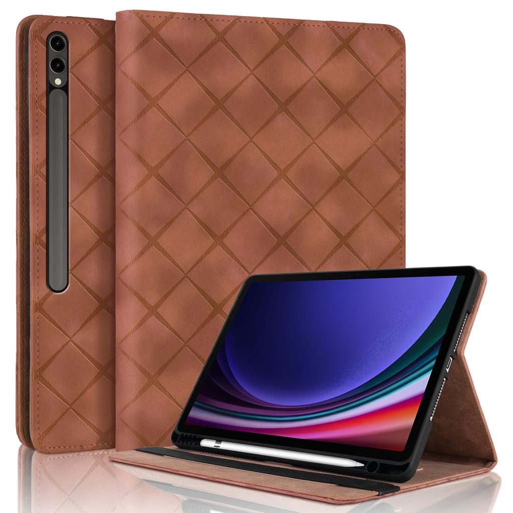 Чехол-книжка со подставкой для планшета Samsung S9 FE Plus S6 A9 A8 X205 X200 X207 Кожаный Ударопрочный Защитный чехол с ощущением кожи