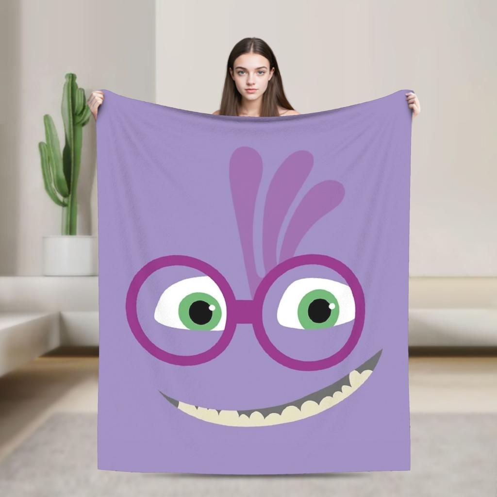 Monsters, Inc. Blankets Cute Cartoon Boo Flannel Throw Blanket Bedding Couch Decoration Ultra-Soft Warm Bedspreads