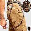 40/60cm Men Skull Wallet Chain Silver Hip Hop Rock Jeans Keychain Gothic Punk Heavy Waist Chain