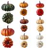 6PCS Autumn Harvest Halloween Artificial Pumpkin 1/9PCS Fake Pumpkin  Garden Decoration