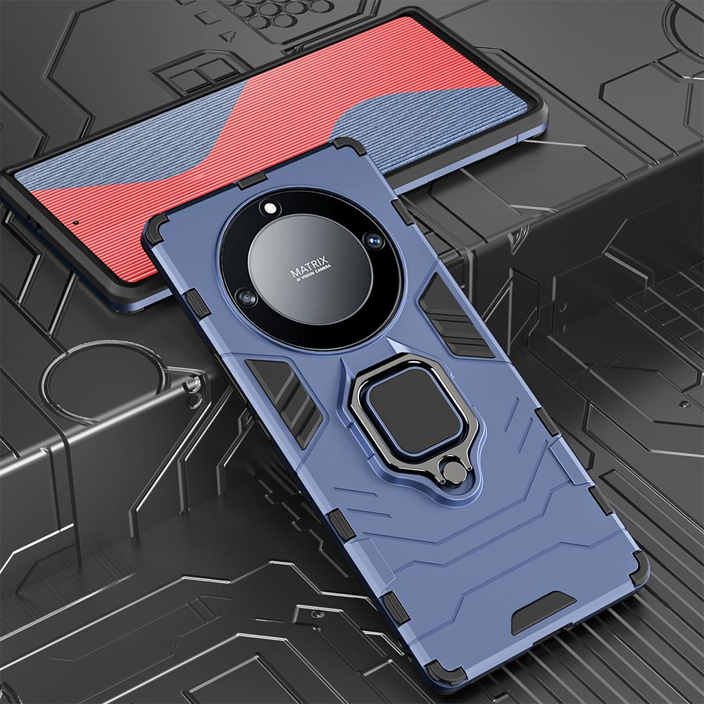 Shockproof Armor Case For Keysion Huawei Honor X9a 5g X9 Siliconepc Metal Ring Stand Phone Back Cover For Honor Magic 5 4 Lite