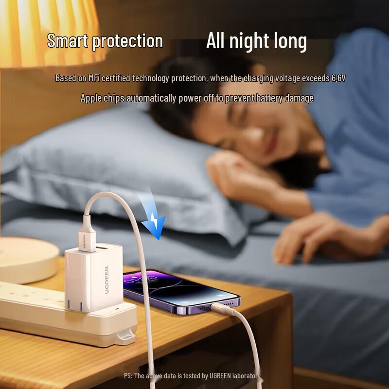Ugreen Сертифицированный MFi кабель для зарядки Lightning - USB-A