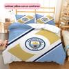 Manchester City Football Club3 Pattern Bedding Quilt Set  Home Decoration  Gift (1 * duvet cover + 2 * pillowcase  without core)