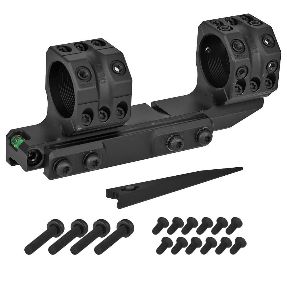 Ryohin Buhin Evolution Gear SPUHR SP-4616 Scope Mount for 30mm Diameter Scopes, 1.54-inch Replica 6065A Aluminum Alloy, Hard Anodized, Black