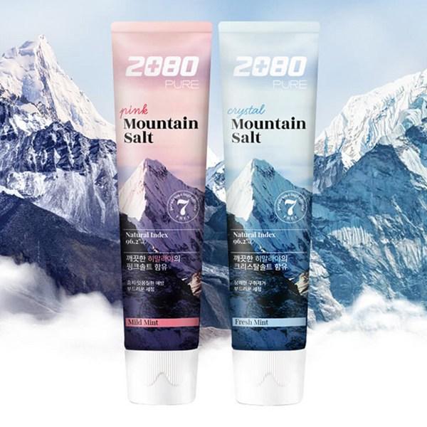 2080 Pure Зубная паста Розовый с мягким вкусом мяты 120г, 3 шт. Корейская зубная паста