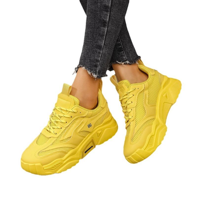 Женские повседневные кроссовки Candy Color на толстой подошве