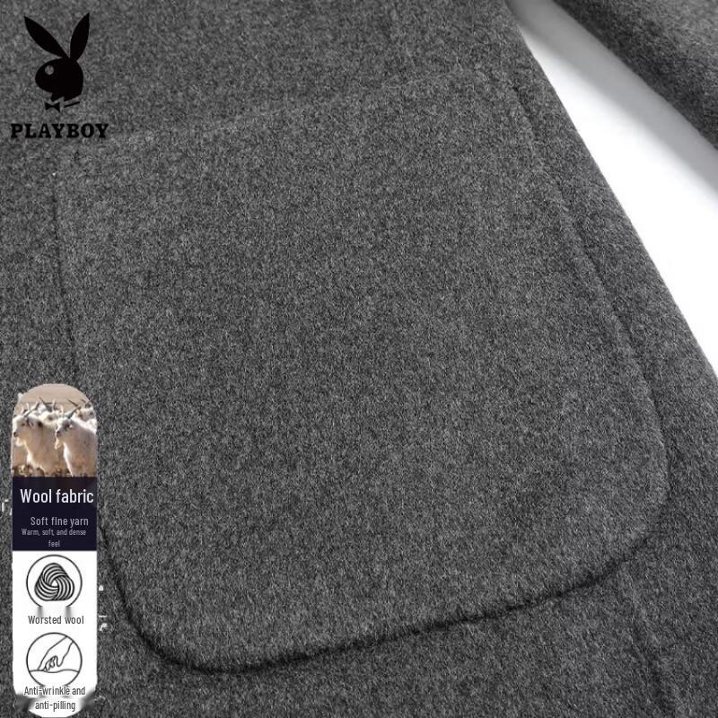 PLAYBOY Мужская деловая повседневная куртка из смесовой шерсти