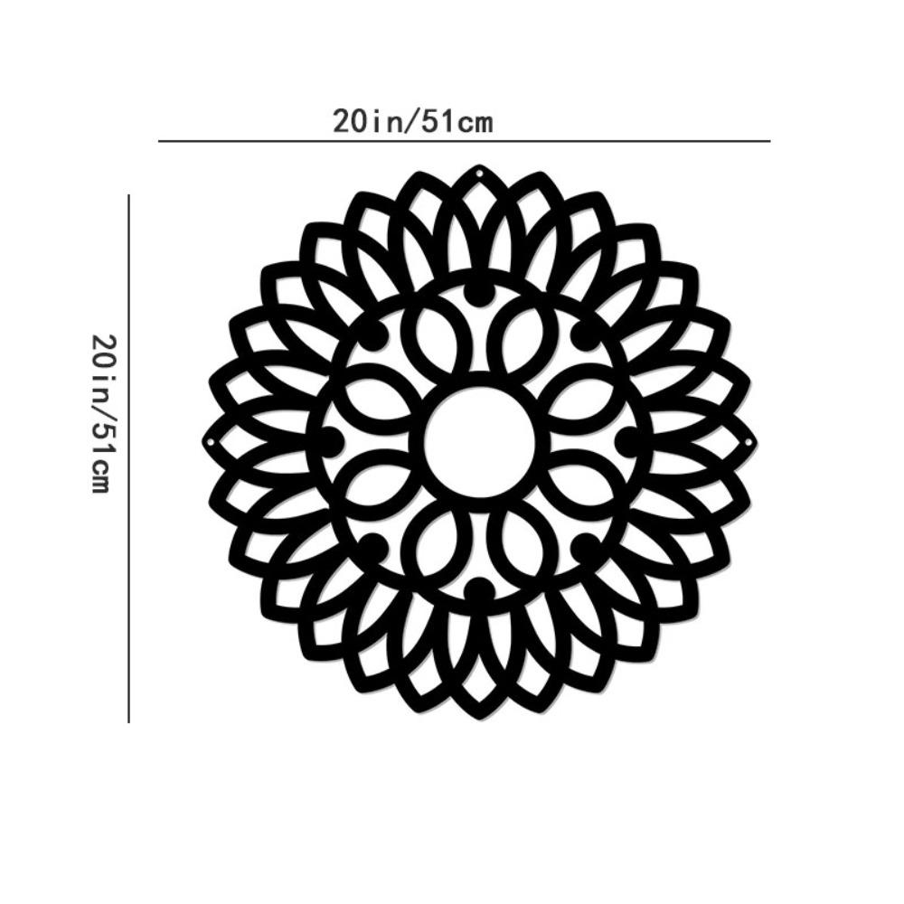 Круглый медальон настенный арт – декоративный акцент из металла, вырезанный лазером, изделия из железа для стильного домашнего декора, украшения стен и наклейки