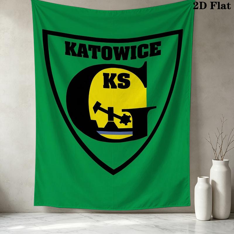Gks Katowice Wall Tapestry Aesthetic Wall Hanging Printed Fabric Blanket Decorative Tapestries For Bedroom Living Room Home Decor