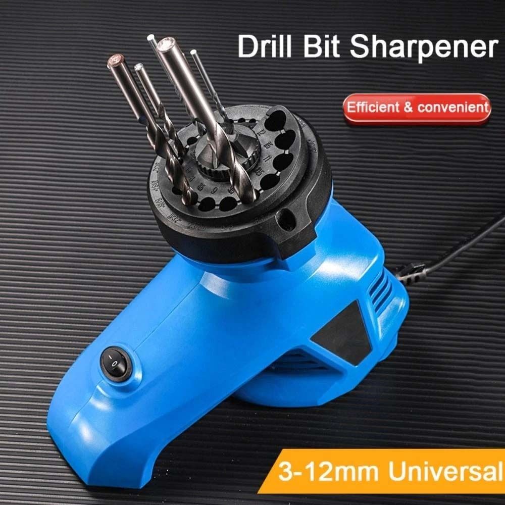 3‑12mm Twist Bits Drill Bit Sharpener 19 Holes Drill Bit Grinder For 3‑12mm