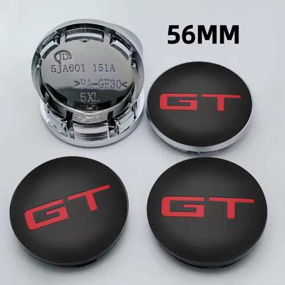 4 шт. 56 мм Универсальные Колпачки Ступицы Колес Автомобиля с Логотипом GT Наклейка на Диск Авто