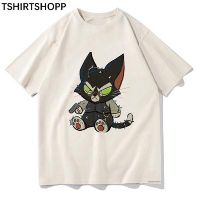 Аниме Lackadaisy футболки женские футболки Kawaii Black Cat забавные топы унисекс графический свитшот винтажная летняя футболка хлопковая футболка
