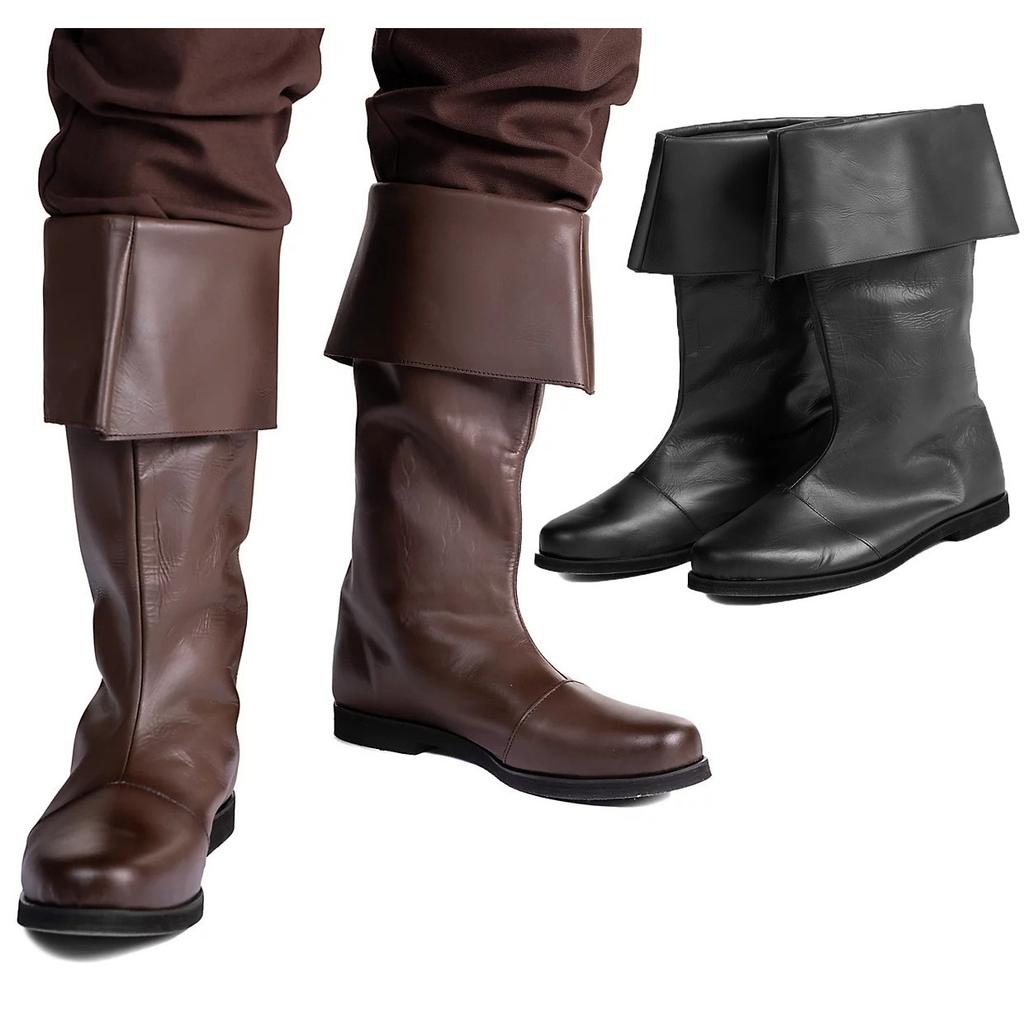 Новые европейские и американские ретро ботинки викингов, средневековые, эпохи Возрождения, пиратские, мужские