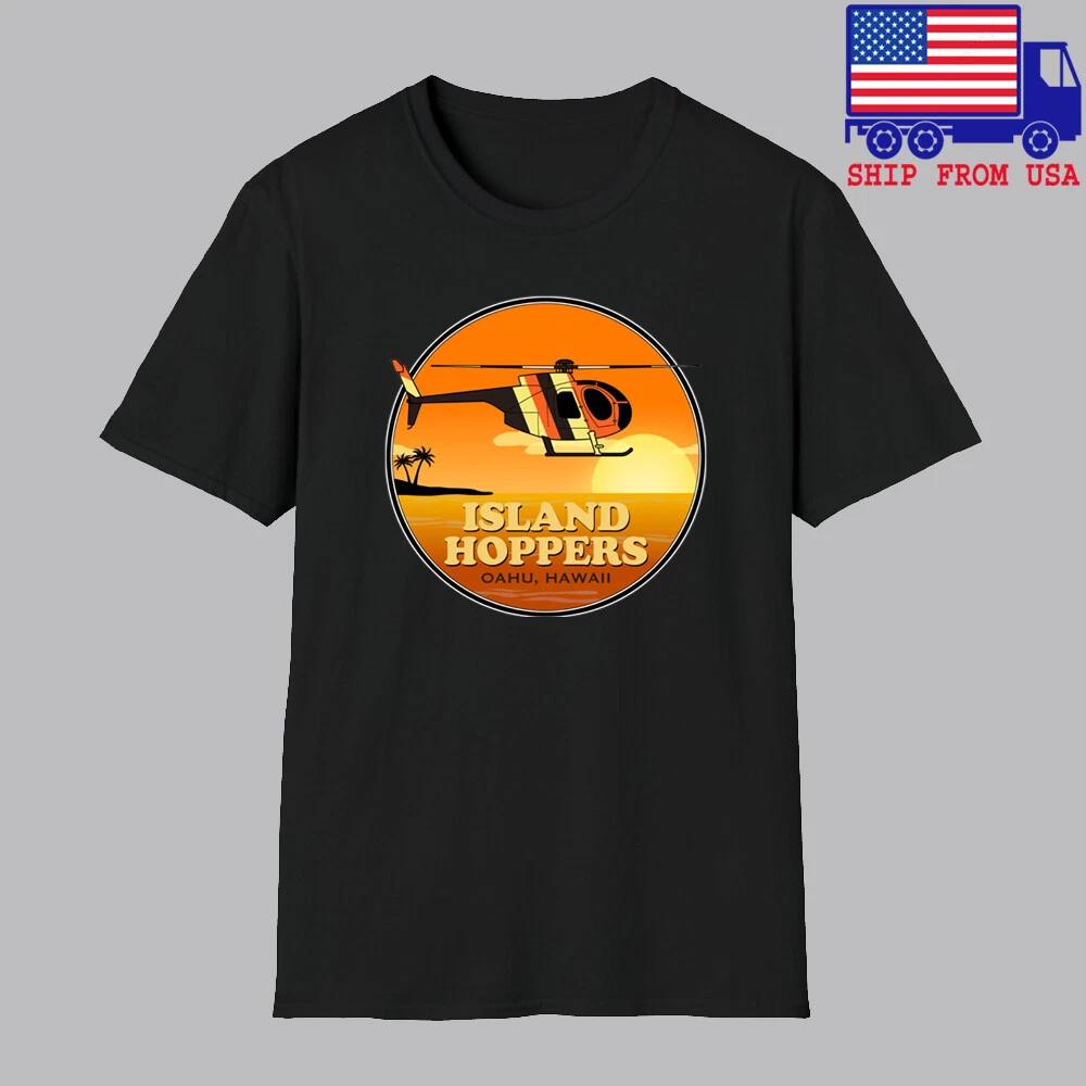Island Hoppers Magnum PI Movie TV Show Men's Black Size S-5XL
