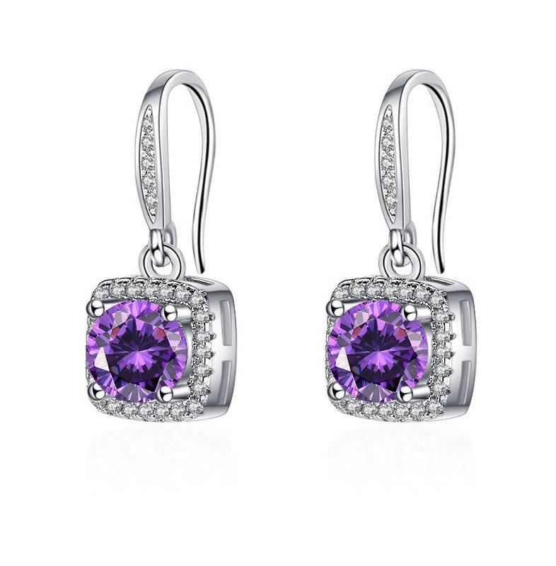 Серьги-гвоздики из серебра 925 пробы, женская мода, милые, крошечные, с прозрачным кристаллом и фианитом, подарок для девочек, подростков, женщин, новые