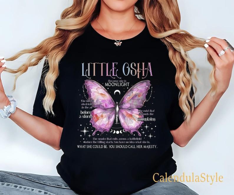 Little Osha Butterfly Shirt Quicksilver Callie Hart Saeris Fane Kingfisher Inspired Merch Little Osha Tshirt