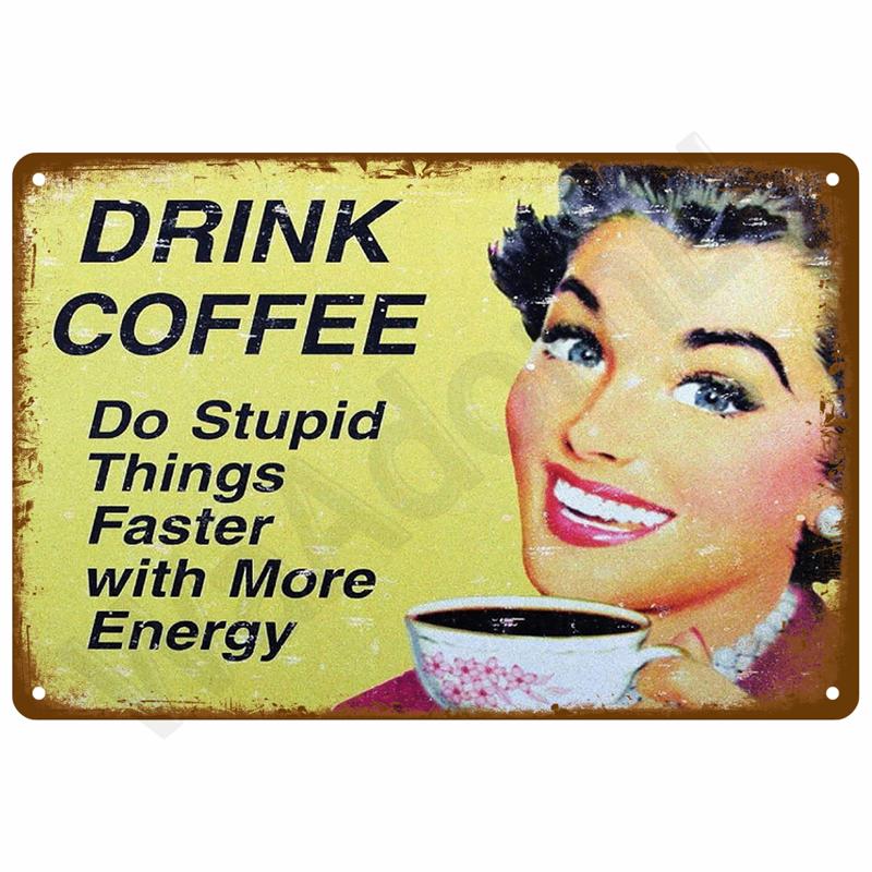 Vintage Tin Sign Home Decor Items Wall Decor Art Wall Mural Room Decoration Items Decor Men Retro Metal Sign Plate Bar Posters