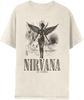 Nirvana In Utero Потертый Логотип Взрослая Футболка с Коротким Рукавом 90-е Гранж Музыка Винтажный Стиль Графические Футболки