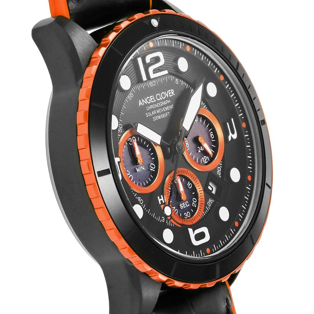 Angel Clover Time Craft Diver Men's Black Watch TCD45BK-BK